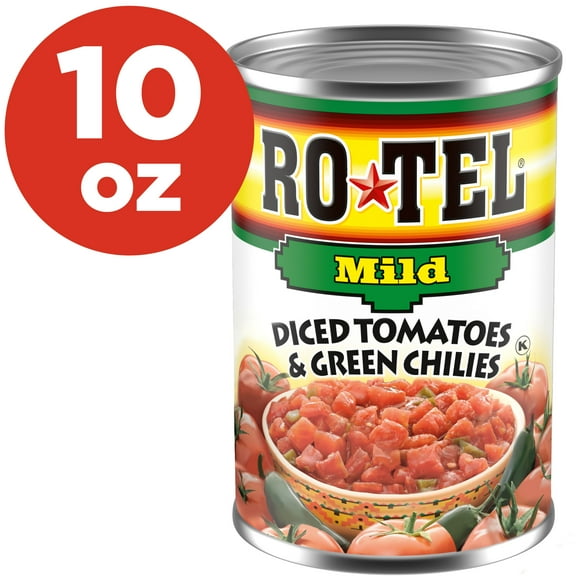 ROTEL Mild Diced Tomatoes and Green Chilies, 10 oz