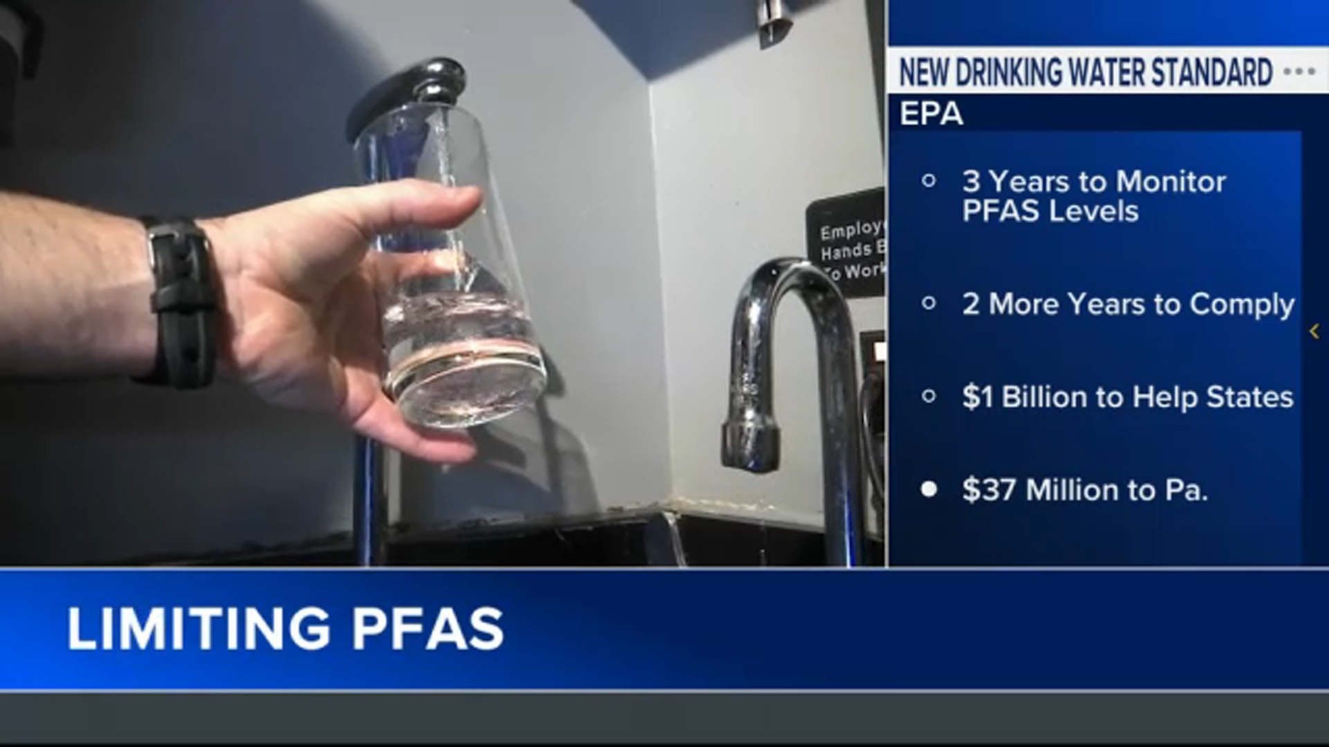 The EPA is announcing the first-ever national standard to limit so-called "forever chemicals" or PFAS in drinking water.