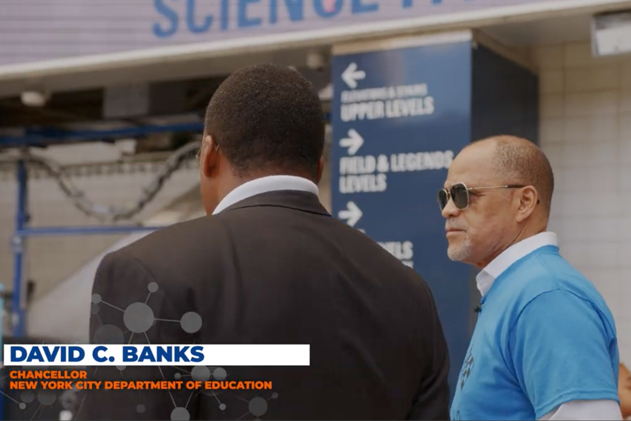 Then-New York City schools chancellor David Banks takes part in a promotional video for 21st CENTED after the for-profit education company hired his brother, Terence Banks, as a lobbyist.