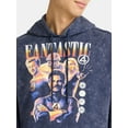 thumbnail image 4 of Fantastic Four Men's and Big Men's Mineral Wash Graphic Hoodie, Sizes S-3XL, 4 of 5