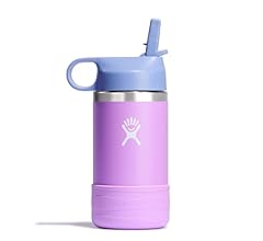 HYDRO FLASK Kids Water Bottle Jr. Stainless Steel Insulated With Straw Cap for Water, Milk, Juice, School, Camp, Sport, Pla…