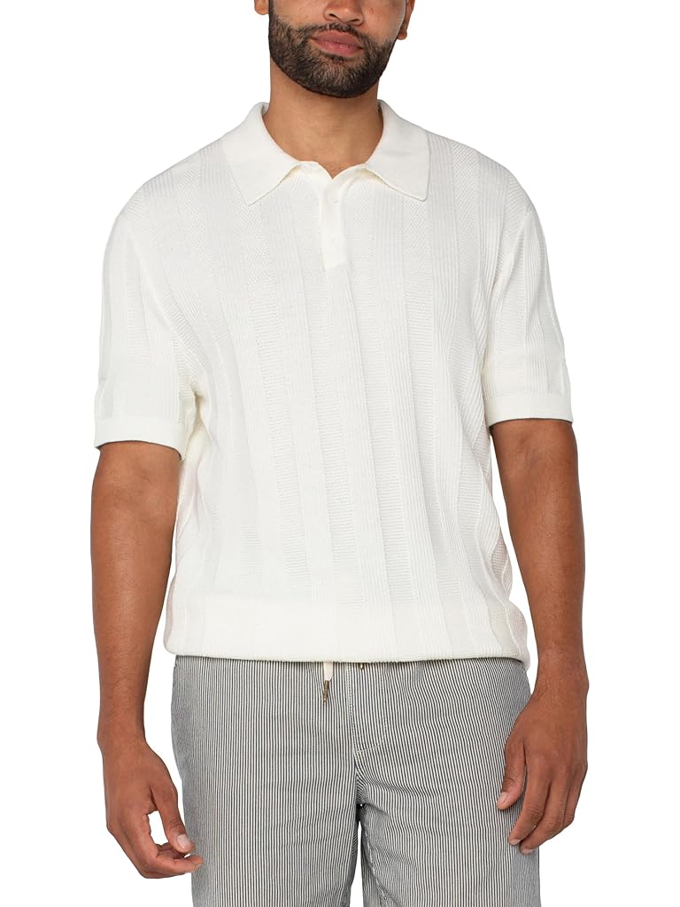 Liverpool Los Angeles Short Sleeve Sweater Knit Polo