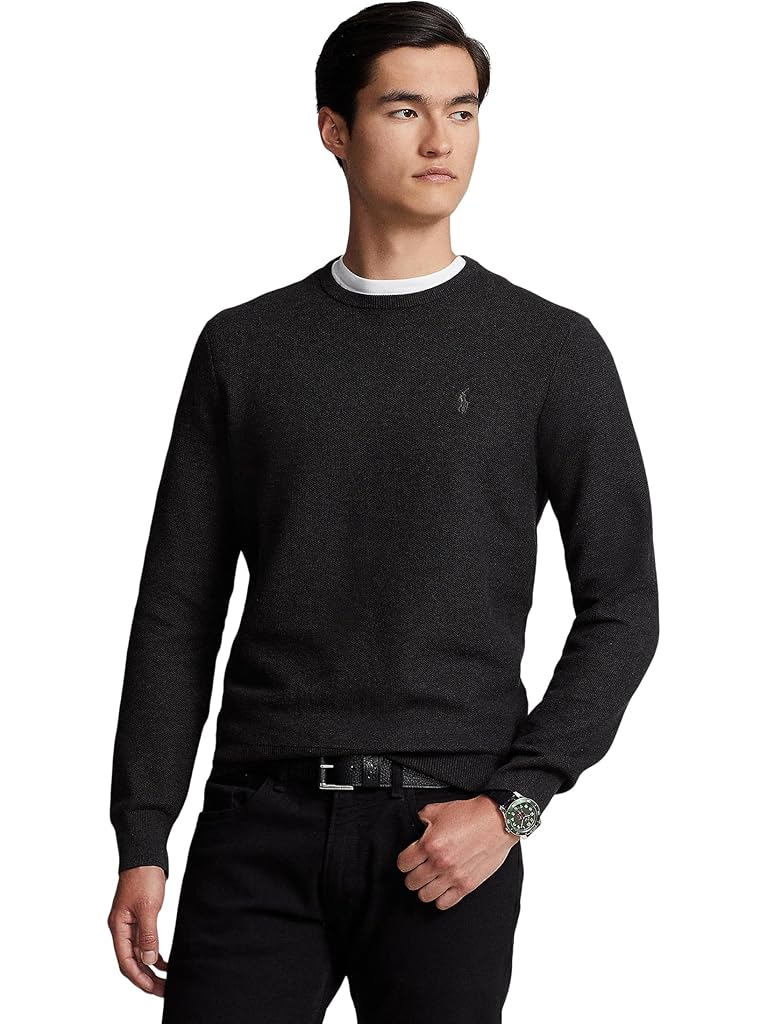 Polo Ralph Lauren Textured Cotton Crew Neck Sweater